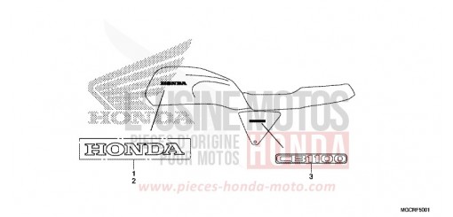 MARQUE (CB1100CA/CAD/NA/NAD) CB1100NAJ de 2018